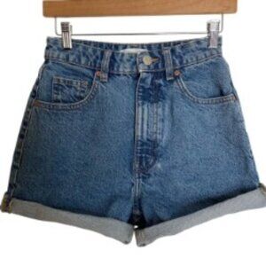 Zara High Waist Mom Jean Shorts 2